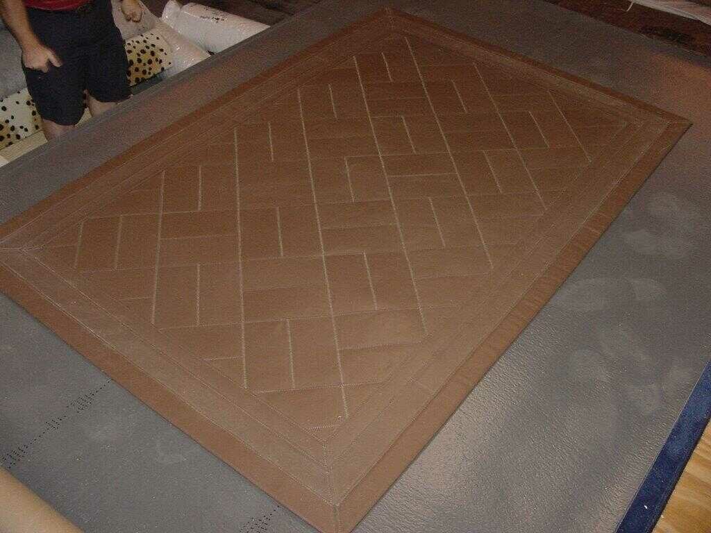Camel Leather Rug