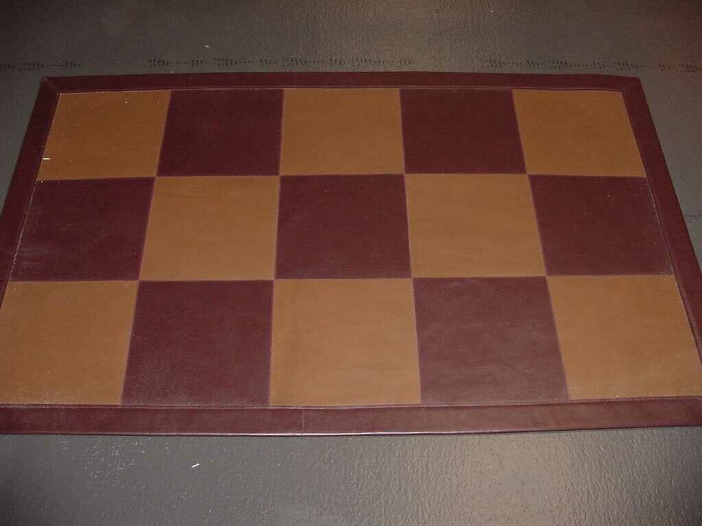 Checkerboard Leather Rug