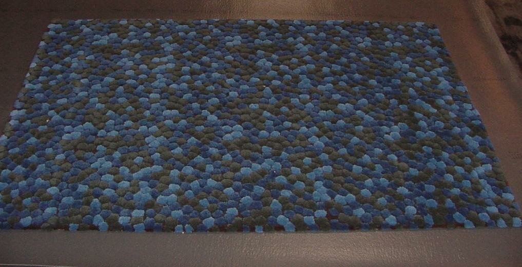 Pom Pom Hand-made Rug